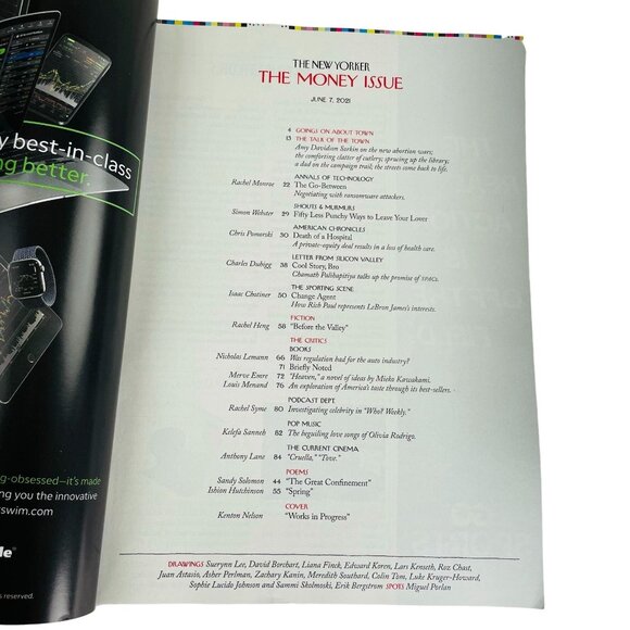 The New Yorker Magazine June 7 2021 Works in Progress Kenton Nelson u - Picture 3 of 3